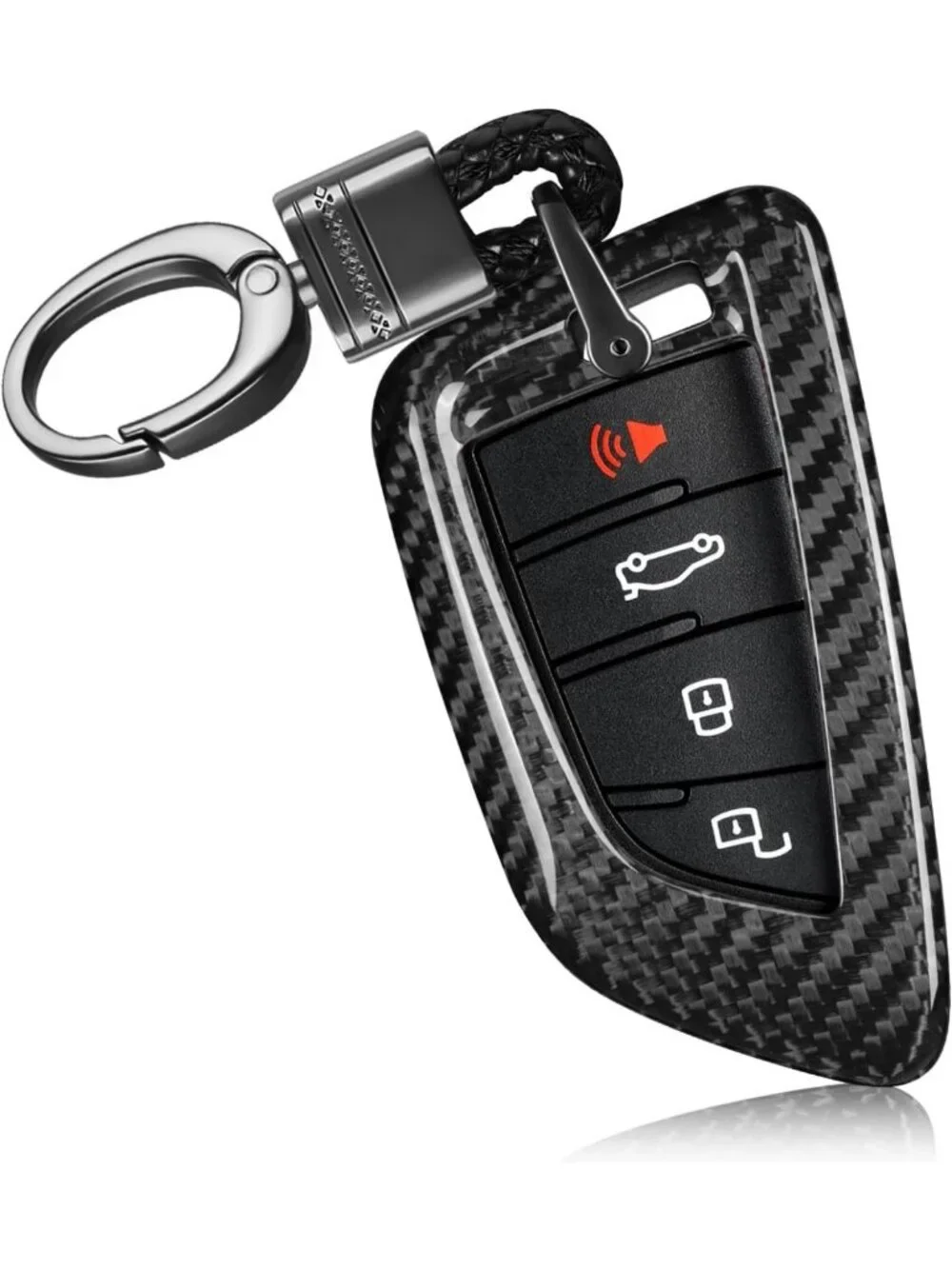 Key Fob Cover with Keychain for Toyota Supra GR A90 A91 MK5 2019-2025, Glass